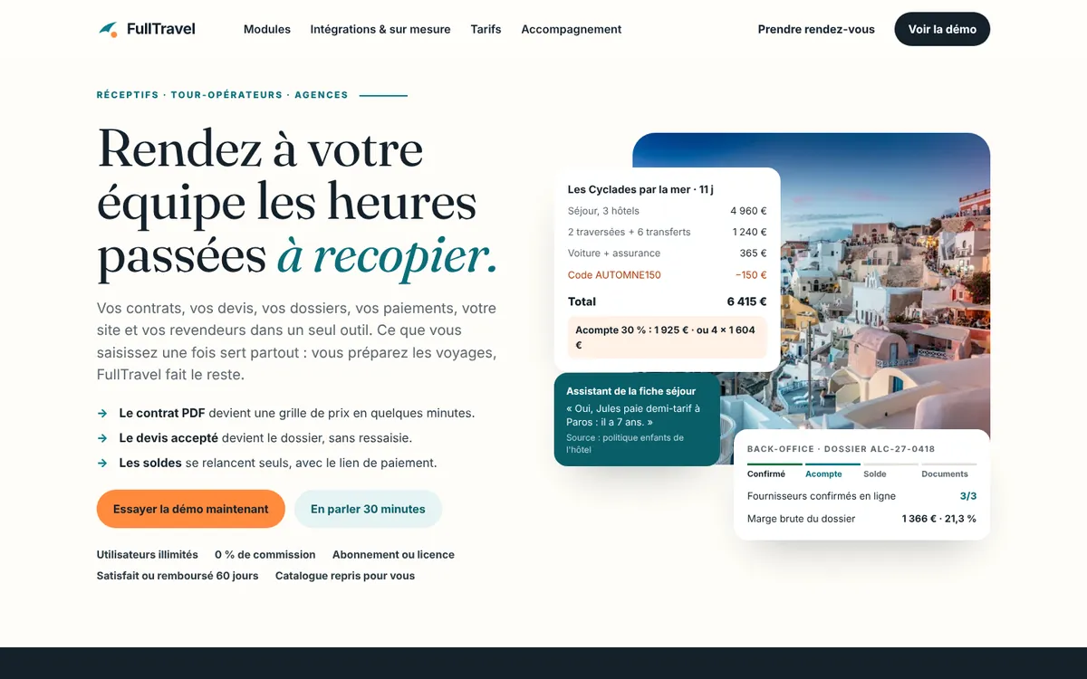 FullTravel home page